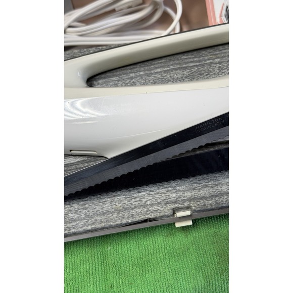 Vintage Hamilton Beach Electric Knife w/ Case Tested Working - Picture 9 of 14